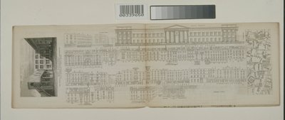 セントマーチンのルグラン、郵便局、アルダースゲートストリートの眺め、1838年頃 作： John Tallis